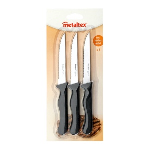 Cutit de steak Metaltex 258113, set 3 piese, inox, 11 cm - Img 3