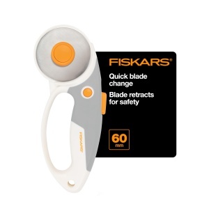 Cutit de taiat Fiskars cu lama de 60 mm, ergonomic, pentru materiale groase