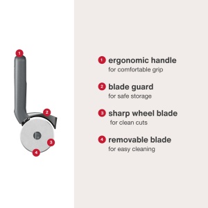Cutit pentru Pizza Zyliss, din Otel Inoxidabil, cu Maner Ergonomic - Img 5