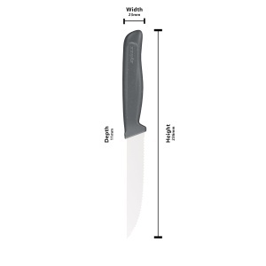 Cutit pentru Steak Zyliss 11 cm, lama din otel german, maner din grau - Img 3