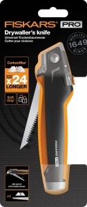 Cutit universal Fiskars CarbonMax 18,5 cm, cu metallsaga, negruorange - Img 7