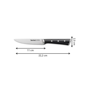 Cutit universal Tefal Ice Force 11cm otel inoxidabil protectie anticoroziune negru - Img 13
