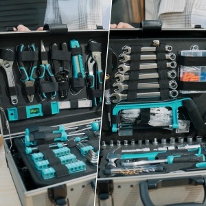 Cutiuta cu unelte Cecotec Werkzeugkoffer ToolBox 8000 Pro, 380 piese, aluminiu - Img 4