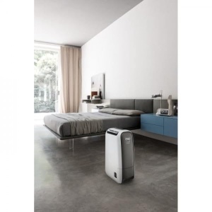 De'Longhi Tasciugo AriaDry Light DNS65, Desumidificator d'Air Maison, Enleve 6 Litres par Jour, Laundry Function, Timer 8h, Technology of Zeolithe, 34 Decibels, 520W, Gris - Img 2