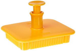Decupator pentru prajituri Ibili 776800, motiv Petit-Beurre, 7 x 5.5 cm, albastru