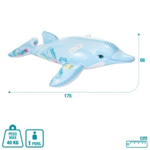 Delfin Gonflabil Intex 58535NP, 175x66 cm, Vinyl, 40 kg - Img 4