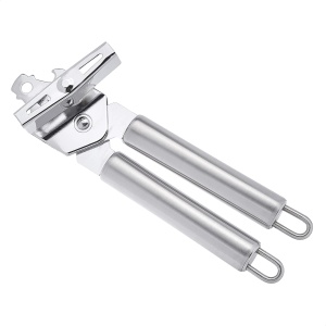 Deschizator de conserve din otel inoxidabil Basics 3 in 1, manual si durabil, cu carlig pentru agatare usoara la uscare, 21,59 x 5,08 x 4,45 cm (fosta marca Commercial)