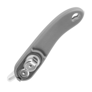 Deschizator de conserve Fackelmann din otel inoxidabil, maner ergonomic, albgri - Img 4