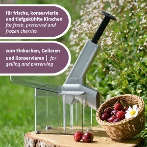 Desfacator de samburi Westmark Kirschentkerner, capacitate 15 kgh, culoare argintieneagra - Img 6