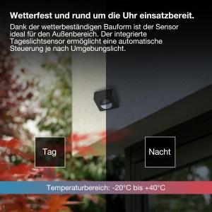 Detector de miscare OSRAM SMART WIFI pentru exterior, IP65, cu solar, antracit - Img 5