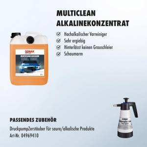 Detergent pentru curatare auto SONAX PROFILINE MultiClean Alkaline 5 Litri - Img 3