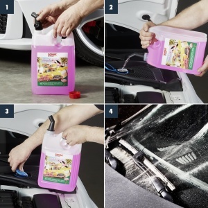 Detergent pentru parbriz SONAX Sweet Flamingo, 5 Litri, fara dungi - Img 4