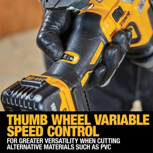 Dewalt 18V Fir Pendulum Stroke DCS335NT (fara perii, suport reglabil din aluminiu turnat sub presiune, cursa de pendul de 3 ori, incl. adaptor de aspiratie, tampon de protectie pentru saboti de ferastrau, TSTAK Box II, livrare fara baterie) - Img 5
