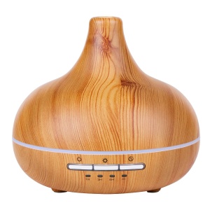 Difuzor Aroma Grundig 300ml - Umidificator cu LED si Timer - Bambus, Maro
