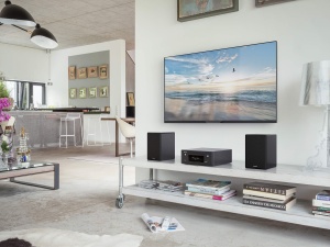 Difuzor Denon SCN10, difuzor HiFi bidirectional pentru sistem de sunet TV, 2 x 65W, compatibil cu receptoare si amplificatoare, design elegant, negru SCN10BKEM - Img 3