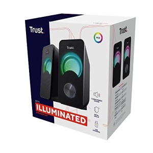 Difuzor PC Trust Arys 2.0 cu iluminare LED RGB, 12W (6W RMS), SET DE DIFUZOARE COMPACTE USB Operation, Control Volum, Mufa AUX de 3.5mm, Cutii Computer pentru Laptop - Negru - Img 10