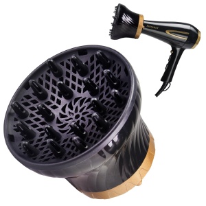 Difuzor Universal Beper C301ABE00 pentru Uscator de Par, Negru, Diametru Ajustabil 3,5-8 cm