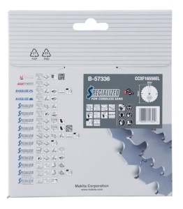 Disc circular Makita B-57336, 165 mm, 56 dinti, unghi 23, pentru lemn si MDF - Img 4