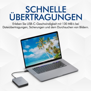 Disc extern LaCie 1TB Mobile Drive USB-C, design elegant, portabil - Img 7