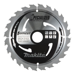 Disc Makita EFFICUT B-64191 O 190 mm 24 dinti pentru taiere rapida in lemn
