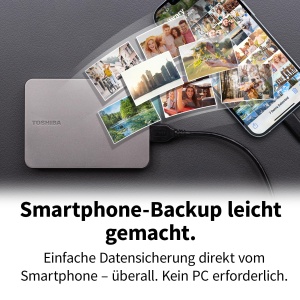Discul extern Toshiba Canvio Flex 2 TB Metalic Albastru - Img 3