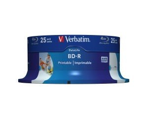 Disk Blu-Ray Verbatim BD-R SL Datalife 25 GB, 6x viteza, 25 bucati - Img 2