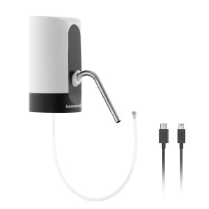 Dispenser automat de apa InnovaGoods reincarcabil alb compatibil cu bidoane standard 5L-20L