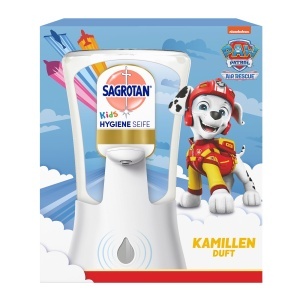 Dispenser Automati de Sapun Sagrotan No-Touch Kids cu Sapun Kamille 250ml