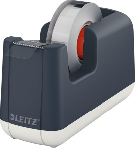 Dispenser banda adeziva Leitz Cosy 53670089 cu suprafata mata Samtgrau pentru birou si acasa
