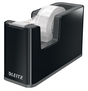Dispenser banda adeziva Leitz WOW 53640095, negruanthrazit, design modern - Img 1