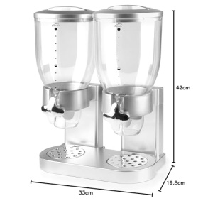 Dispenser Cereale Lacor 62597, 2 recipiente a 3.5 l, BPA-free, gri - Img 8