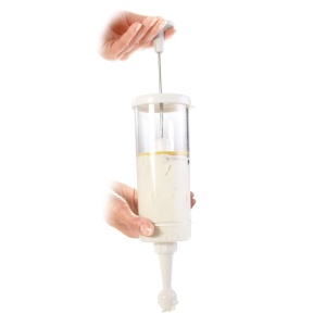 Dispenser crema Tescoma DELICIA, 3 varfuri, plastic si inox, usor de utilizat - Img 3