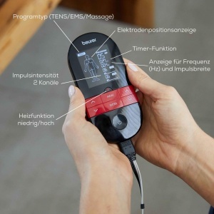 Dispozitiv de Electrostimulare Beurer EM 59 Heat, 4-in-1, 64 Programe, Reincarcabil - Img 7