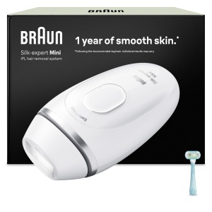 Dispozitiv IPL pentru Epilare Braun Silk Expert Mini PL1104, Alb