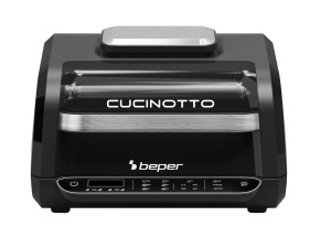 Dispozitiv multifunctional BEPER Airfryer cu 8 programe - friteuza, gratar, cuptor, cuptor pentru pizza, deshidratator, friptura