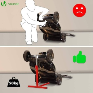 Dispozitiv ridicare pentru masini de tuns iarba VOUNOT, inaltime ajustabila 43-61 cm, capacitate 50 kg - Img 3