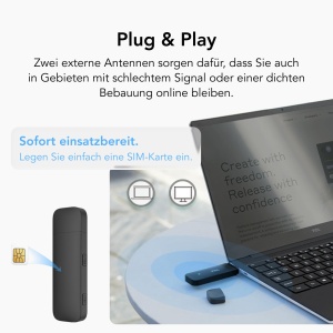 Dongle USB 4G LTE TCL LINKKEY IK41, 150 Mbps, Plug-and-Play - Img 4