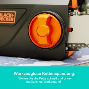 Drujba electrica BLACKDECKER BECS2040-Q, 2000 W, 40 cm, cu sistem de lubrifiere automata - Img 7
