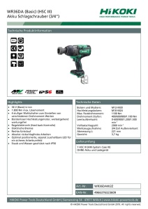 Drujba electrica HiKOKI WR36DA, 36V, 1100 Nm, motor fara perii - Img 4