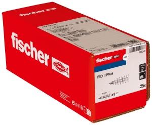 Dulie pentru izolatii Fischer FID II Plus, 80 mm, 25 bucati, din plastic