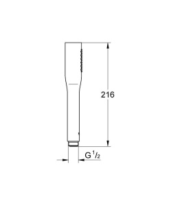 Dus cu apa economica GROHE Vitalio Get, crom, sistem anticalcar, universal - Img 8