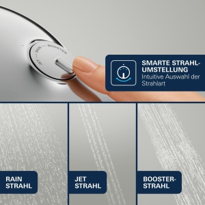 Dus cu dusul GROHE Vitalio Joy 120, 3 moduri de jet, economisire apa, crom - Img 6
