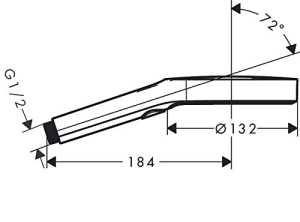 Dus cu mana hansgrohe Rainfinity, 3 moduri de pulverizare, crom, 130 mm - Img 6