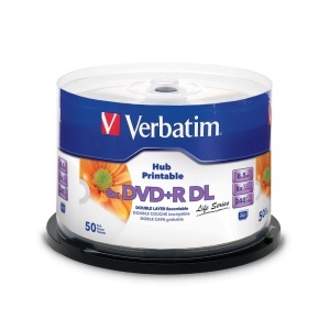 DVD Verbatim 97693 Double Layer 8.5 GB, 240 min, 8x, Alb, 50 buc in Cakebox