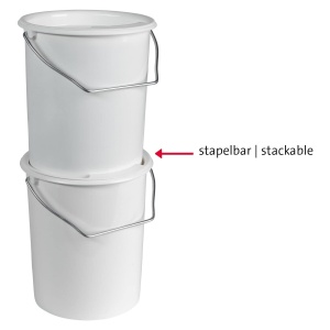 Eimer pentru alimente Westmark 3L, 2 bucati, plastic, alb - Img 6