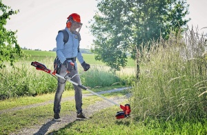 Einhell AGILLO 18/200 Power X-Change Cordless Sense (litiu-ion, 18V, 7.500 rpm, linie cu robinet automat/cutit cu 3 dinti, motor frontal, maner bicicleta, fara baterie si incarcator) - Img 4