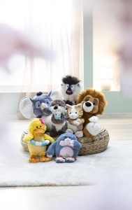Elefant Plush NICI EL-Flora 35cm - gri, cu accente roz, ideal pentru copii - Img 2