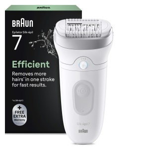 Epilator Braun Silkepil 7 7-011, Wet Dry, Argintiu