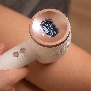 Epilator cu lumina pulsata Cecotec Bamba SkinCare IPL, 500.000 impulsuri, cu functie de racire, albaurie - Img 9