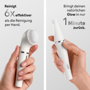 Epilator facial Braun FaceSpa SE851V, 2-in-1, Waterproof, AlbBronz - Img 4
